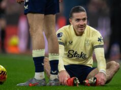 Wrexham povedal prestupu Jacka Grealisha „skvelý príbeh“, keďže jeho „dni v Man City sa skončili“ Jack Grealish z Evertonu v akcii počas zápasu Premier League medzi Evertonom a Nottinghamom Forest na štadióne Hill Dickinson 6. decembra 2025 v Liverpoole v Anglicku.