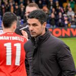 Tréner Arsenalu Mikel Arteta