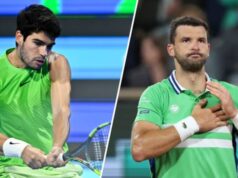 Zúčtovanie v Indian Wells: Plán Grigora Dimitrova na prerušenie Carlosa Alcaraza Fotografia Maddie Meyer/Getty Images