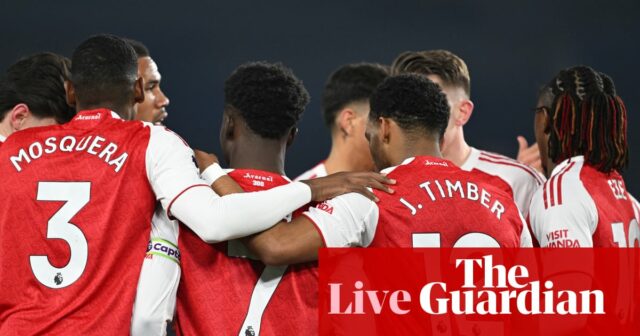 Zvyšovanie počtu Premier League, keď sa Arsenal pripravuje na ďalšiu skúšku titulu – zápasový deň naživo | Futbal

