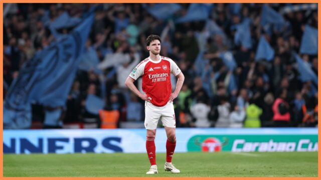„Pod najvyššou úrovňou“ – Rice kritizoval po prehre Arsenalu s Man City
