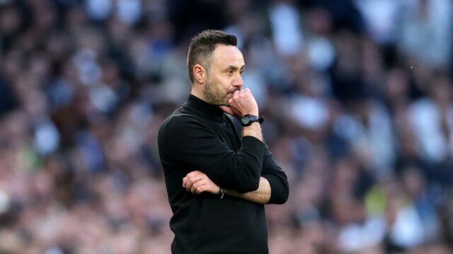 Roberto De Zerbi vyzerá skľúčene