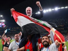 Ako sa austrálska športová legenda stala hrdinom pre 46 miliónov ľudí v divokých scénach Graham Arnold riadil postup Iraku na ich prvé majstrovstvá sveta po 40 rokoch (na snímke po výhre nad Bolíviou)