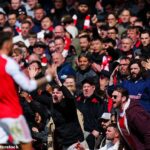 Fanúšikovia Arsenalu ukazujú svoju frustráciu počas rozhodujúcej prehry ich tímu s Bournemouthom