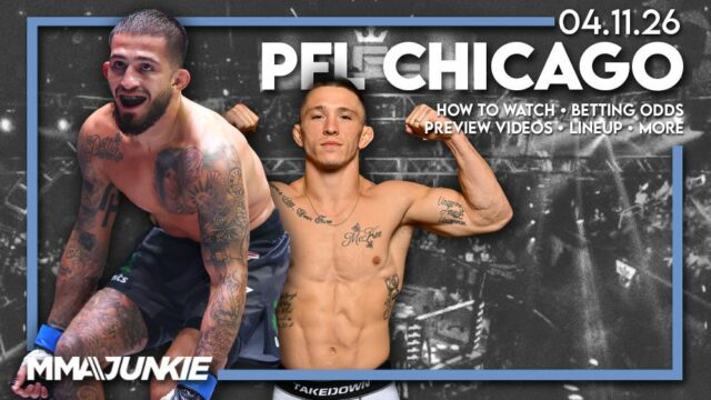 Slávnostné váženie 2026 PFL 1 Dubaj na pláži Kite Beach v Dubaji, Spojené arabské emiráty piatok 6. februára 2026. (Matt Ferris / PFL)