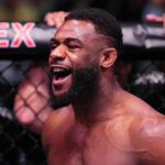 LAS VEGAS, NEVADA – 25. apríla: Aljamain Sterling sa pripravuje na zápas s Youssefom Zalalom z Maroka v zápase pérovej váhy počas podujatia UFC Fight Night na Meta APEX 25. apríla 2026 v Las Vegas, Nevada. (Foto: Jeff Bottari/Zuffa LLC)