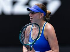 Amanda Anisimová krúti hlavou na odovzdávaní cien Laureus World Sports Awards 2026 Amanda Anisimová krúti hlavou na odovzdávaní cien Laureus World Sports Awards 2026