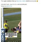 Americkí fanúšikovia zostali ohromení z najlepších momentov ragbyovej ligy Jordan Mailata, ktoré zdieľala NFL