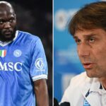 Romelu Lukaku počas zápasu Neapolu