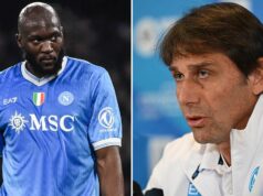 Antone Conte mieri na Romelua Lukakua cez Neapol – „Som naozaj sklamaný“ Romelu Lukaku počas zápasu Neapolu