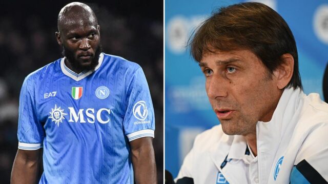 Romelu Lukaku počas zápasu Neapolu