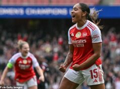 Arsenal 2:1 Lyon: Olivia Smith získala víťaza a zabezpečila úradujúcim šampiónom jednogólový náskok v prvom zápase semifinále Ligy majstrov Olivia Smithová strelila víťazný gól Arsenalu za 1 milión libier a zabezpečila tak hostiteľom vedenie v semifinále Ligy majstrov.