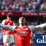 Arsenal vs Newcastle United, Premier League, Emirates Stadium, Londýn, Veľký Londýn, Anglicko - 25. apríla 2026Záložník Arsenalu Eberechi Eze (10) strelil GÓL 1:0 a oslavuje počas zápasu Arsenal vs Newcastle United Premier League na Emirates Stadium, Londýn, Anglicko, 25. apríla/New Phille Duncan, 25. apríla/New Phille2 Second Media Premier League, Emirates Stadium, Londýn, Veľký Londýn, Anglicko – 25. apríla 2026