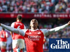 Arsenal nájde spôsob, ako sa Chelsea odrazí späť do finále FA Cupu – Football Weekly | Premier League Arsenal vs Newcastle United, Premier League, Emirates Stadium, Londýn, Veľký Londýn, Anglicko - 25. apríla 2026Záložník Arsenalu Eberechi Eze (10) strelil GÓL 1:0 a oslavuje počas zápasu Arsenal vs Newcastle United Premier League na Emirates Stadium, Londýn, Anglicko, 25. apríla/New Phille Duncan, 25. apríla/New Phille2 Second Media Premier League, Emirates Stadium, Londýn, Veľký Londýn, Anglicko – 25. apríla 2026