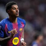 Marcus Rashford v akcii za Barcelonu
