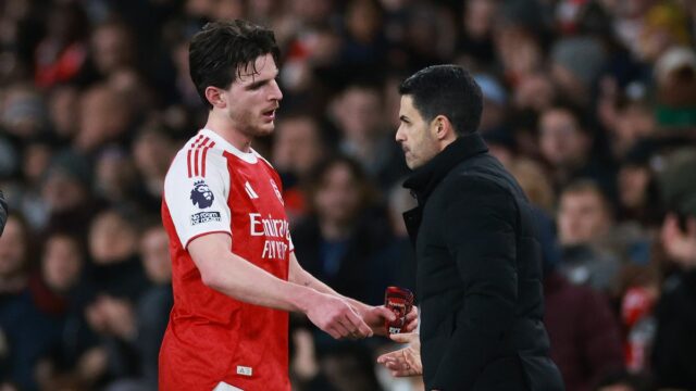 Arsenal predpovedal XI vs Sporting CP - Mikel Arteta urobil Declan Rice by mohol odpočívať Mikel Arteta za Arsenal proti Sportingu CP