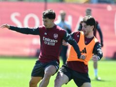 Arsenal predpovedal XI vs Sporting CP, keď sa Declan Rice zotaví a začne s dvoma ďalšími Martin Zubimendi a Declan Rice by mohli nastúpiť za Arsenal proti Sportingu CP