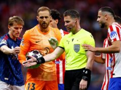 Arsenal vydal nový verdikt rozhodcu o penaltovom hneve VAR, keď UEFA oznámila, že došlo k chybe Martin Odegaard, Jan Oblak, rozhodca Danny Makkelie a David Hancko