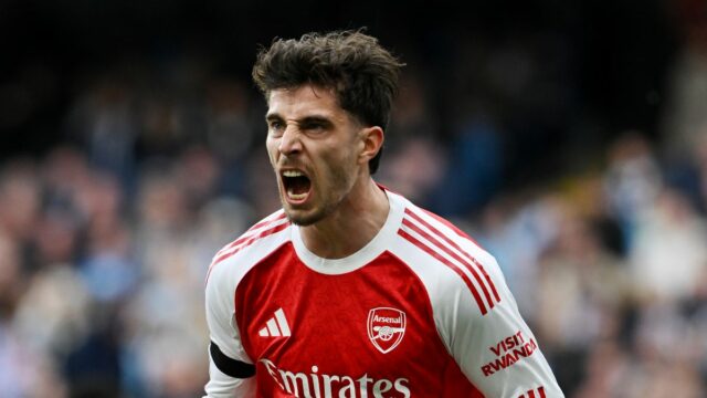 Kai Havertz oslavuje