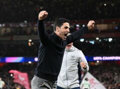 Arteta chcel oheň, ale Arsenal pokrivkáva do semifinále – záleží na štýle? Mikel Arteta oslavuje víťazstvo na plný úväzok.