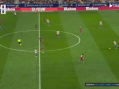 Atleti útočia ako prvý proti Barcelone, keď skóroval Simeone Atleti útočia ako prvý proti Barcelone, keď skóroval Simeone