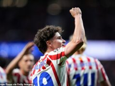 Atletico Madrid 1:1 Arsenal: Zverenci Mikela Artetu sú jednou nohou vo finále Ligy majstrov, keď sa Gunners postavili v napätom kotli, aby v nerozhodnom výsledku získali zaslúženú výhodu, píše OLIVER HOLT Trest Juliana Alvareza zabezpečil, že Atlético Madrid pôjde do druhého zápasu na úrovni Arsenalu