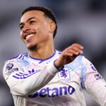 Morgan Rogers oslavuje víťazstvo Aston Villy