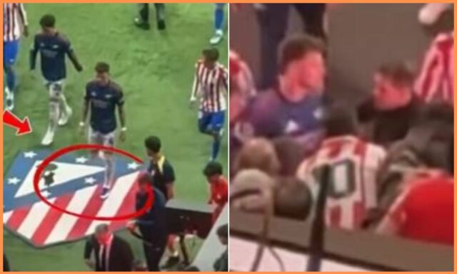 Ben White a Diego Simeone sa stretnú
