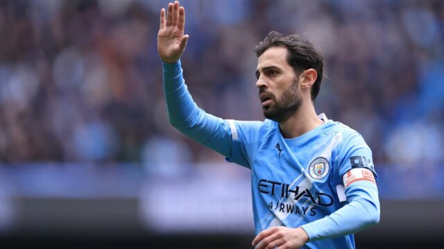 Bernardo Silva počas zápasu Manchestru City