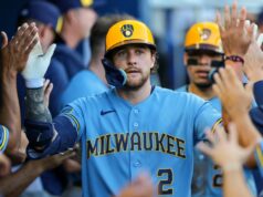 Brice Turang a Brandon Woodruff vedú Brewersa pred Marlinsom MLB: Milwaukee Brewers v Miami Marlins