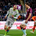Erling Haaland oslavuje skórovanie proti Burnley