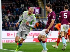 Burnley zostúpilo z Premier League, pretože porážka Man City pokračuje Erling Haaland oslavuje skórovanie proti Burnley