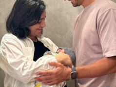 Bývalá svetová dvojka Ons Jabeur porodila, keď Coco Gauff, Emma Raducanu a Paula Badosa posielali správy Na snímke: Ons Jabeur a Karim Kammoun s dieťaťom Elyan Kammoun