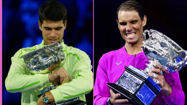 "Carlos Alcaraz musí poraziť iba Jannika Sinnera, zatiaľ čo Rafael Nadal mal tvrdšiu konkurenciu."
