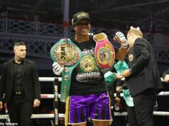 Caroline Dubois sa stáva jednotnou šampiónkou v ľahkej váhe: Brit dominuje nad Terri Harper v prvej britskej show Jake Paul’s MVP promotion – keď odhaľuje plány na získanie nesporného statusu Caroline Dubois to všetko počula v zostave. Arogantný, povedali. Príliš nahlas. Príliš istá sama sebou. Nazvala to sebadôvera – neotrasiteľná, neospravedlňujúca viera vo vlastné schopnosti