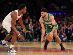 Celtics súperia, aby si zabezpečili druhé miesto v súboji s Pelicans NBA: Boston Celtics v New York Knicks