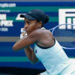 Miami Open Uvádza Itau 2026 – 27. marca Miami, Florida – 27. marca: hrajte, reagujte a oslavujte počas finálového zápasu ženskej dvojhry medzi Arynou Sabalenkovou a Coco Gauff z USA v deň 12 Miami Open na Hard Rock Stadium 27. marca 2026 v Miami na Floride, Spojené štáty americké. Autorské práva: xLatinxSportxImagesx