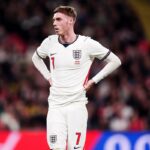 Kaoru Mitoma (vpravo) oslavuje po strelení gólu japonského víťaza (PA)