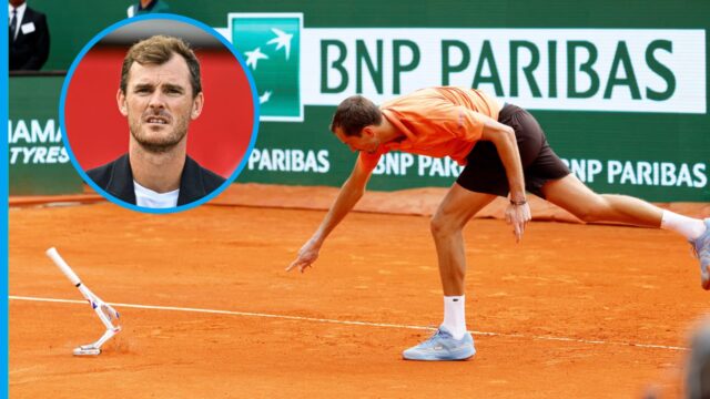 Daniil Medvedev obvinil, že rozbil svoju raketu „len pre parádu“ v rozhorčenom výbuchu
