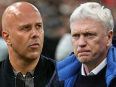 David Moyes povedal Arnemu Slotovi, aby prestal nariekať na rozhodcov pred chrumkavým Merseyside derby David Moyes