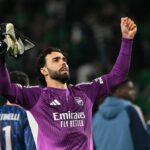 David Raya sa stal mužom zápasu, keď Arsenal porazil Sporting CP v Lige majstrov