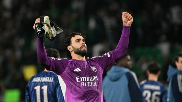 David Raya na vrchole histórie, keď Arsenal získal veľkú dvojitú David Raya sa stal mužom zápasu, keď Arsenal porazil Sporting CP v Lige majstrov