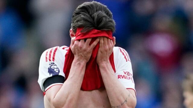 Declan Rice a Arsenal sú „odborníci na zlyhanie“
