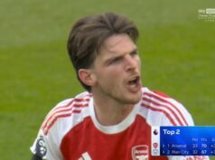 Declan Rice okamžite po údere o titul vystrelil od spoluhráčov z Arsenalu trojslovnú správu Declan Rice okamžite po údere o titul vystrelil od spoluhráčov z Arsenalu trojslovnú správu