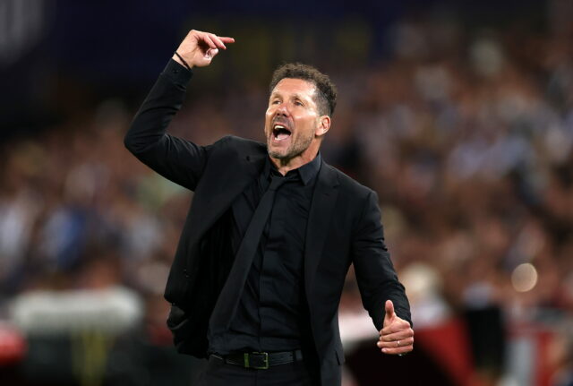 Diego Simeone reaguje po tom, čo Atlético Madrid prehralo finále Copa del Rey
