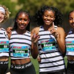 Dievčatá z Calabasas vyhrali štafetu 4x100 na Mt. SAC Relays