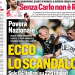 Dnešné noviny – Taliansko a škandál Serie A, Realu Madrid chýba Ancelotti