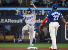 Dominancia Dodgers sa pridala k trápeniu Blue Jays MLB: Los Angeles Dodgers v Toronte Blue Jays