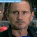 Frank Lampard pôsobil emotívne v pozápasovom rozhovore po tom, čo Coventry spečatilo postup