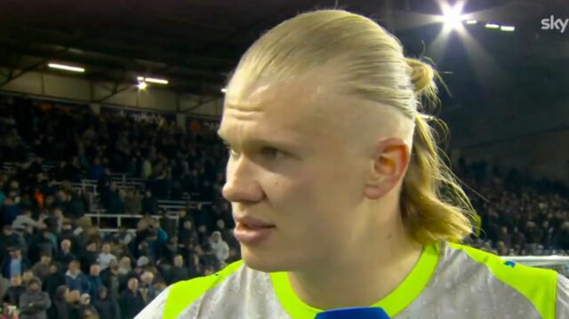 Erling Haaland bol frustrovaný radom výsluchov na plný úväzok